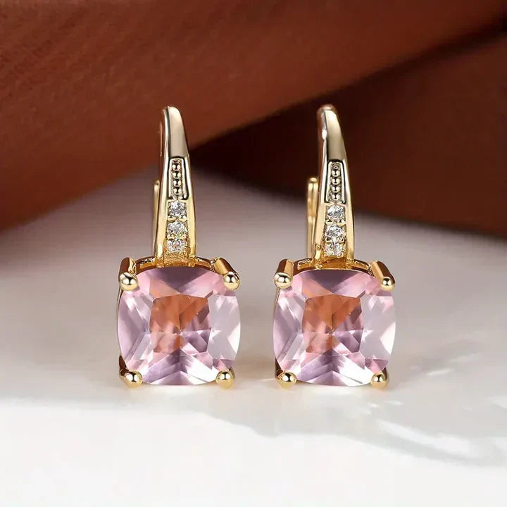 Brincos de Argola em Ouro com Pedras Misteriosas