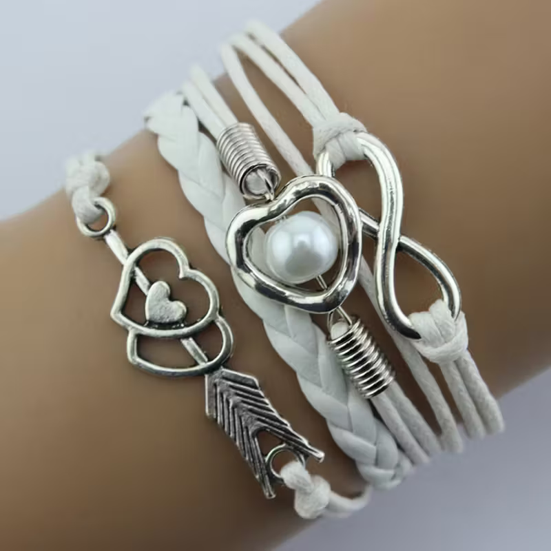 Pulseira Moda Retro Arco de Cupido