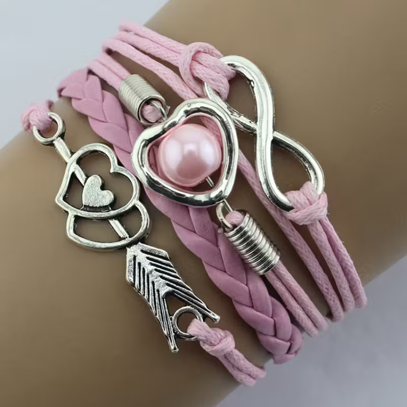 Pulseira Moda Retro Arco de Cupido