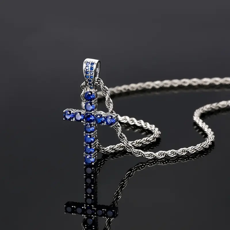 Colar com Pingente Cruzado
