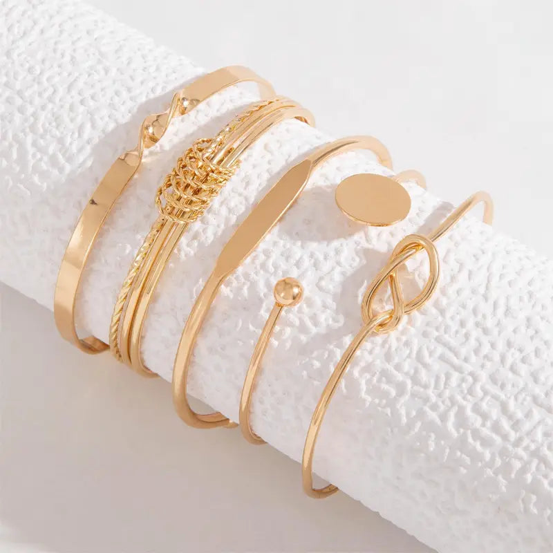 Conjunto de Pulseiras Knotted Elegante