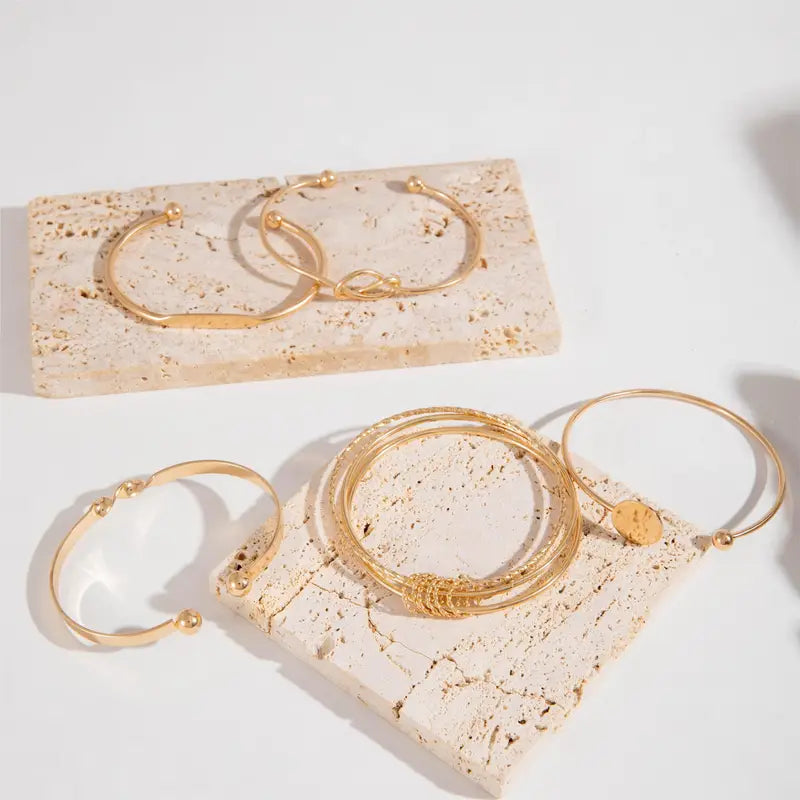 Conjunto de Pulseiras Knotted Elegante