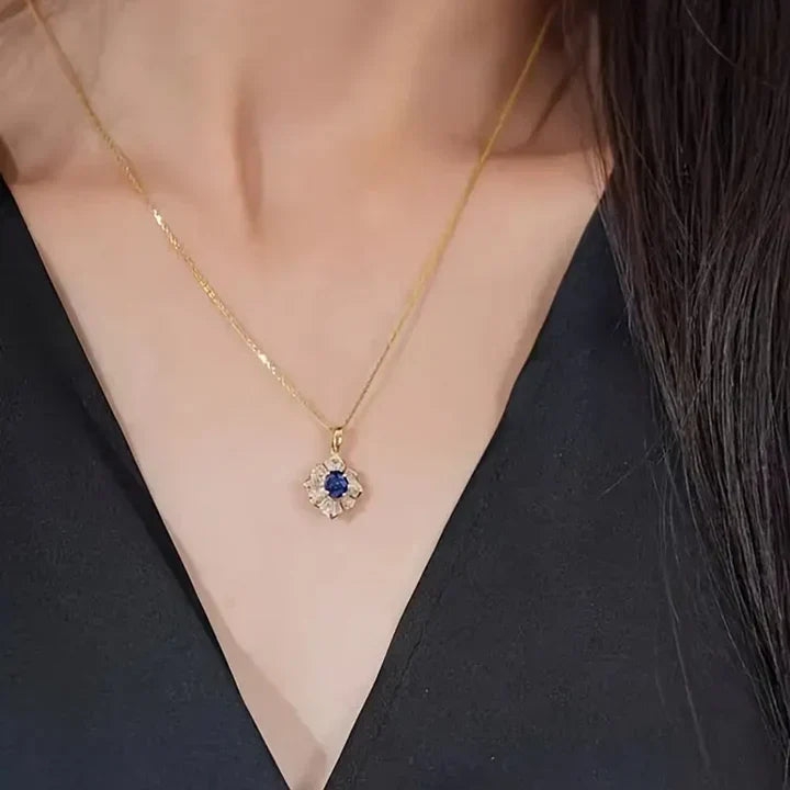 Colar de Ouro Azul