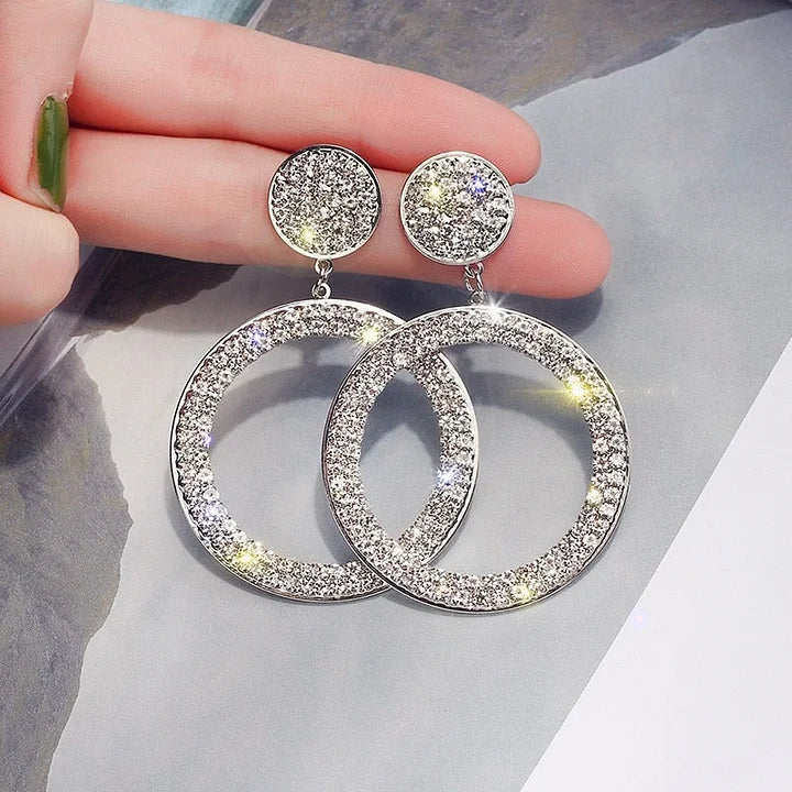 Brincos de Zircónia em Dourado e Prateado
