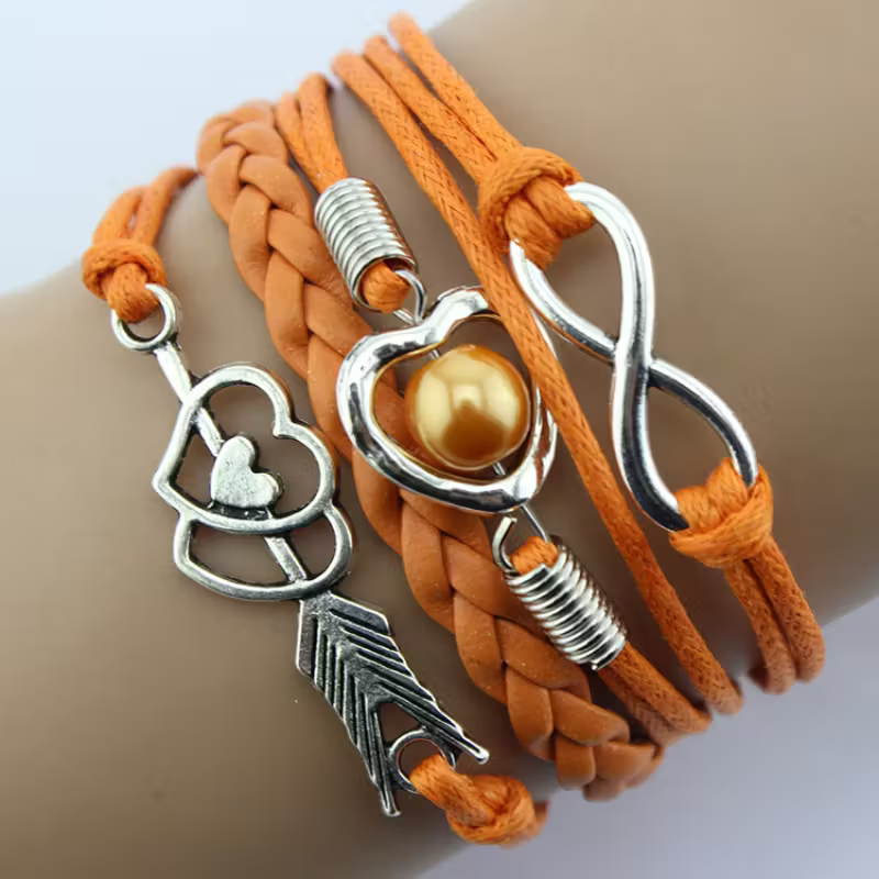 Pulseira Moda Retro Arco de Cupido
