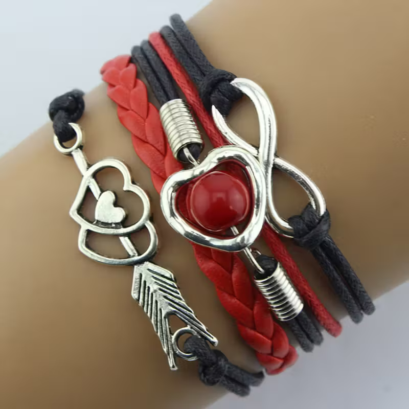 Pulseira Moda Retro Arco de Cupido