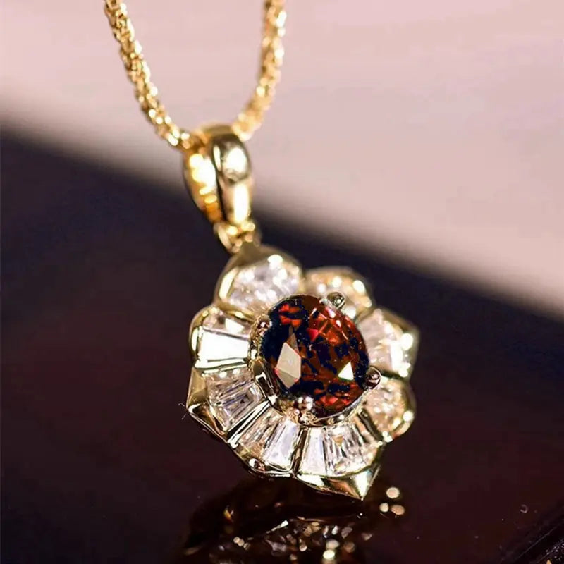 Colar de Ouro Vermelho