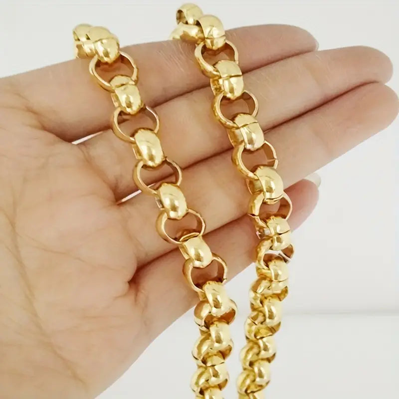 Elegante Colar Artesanal em Aço Inoxidável