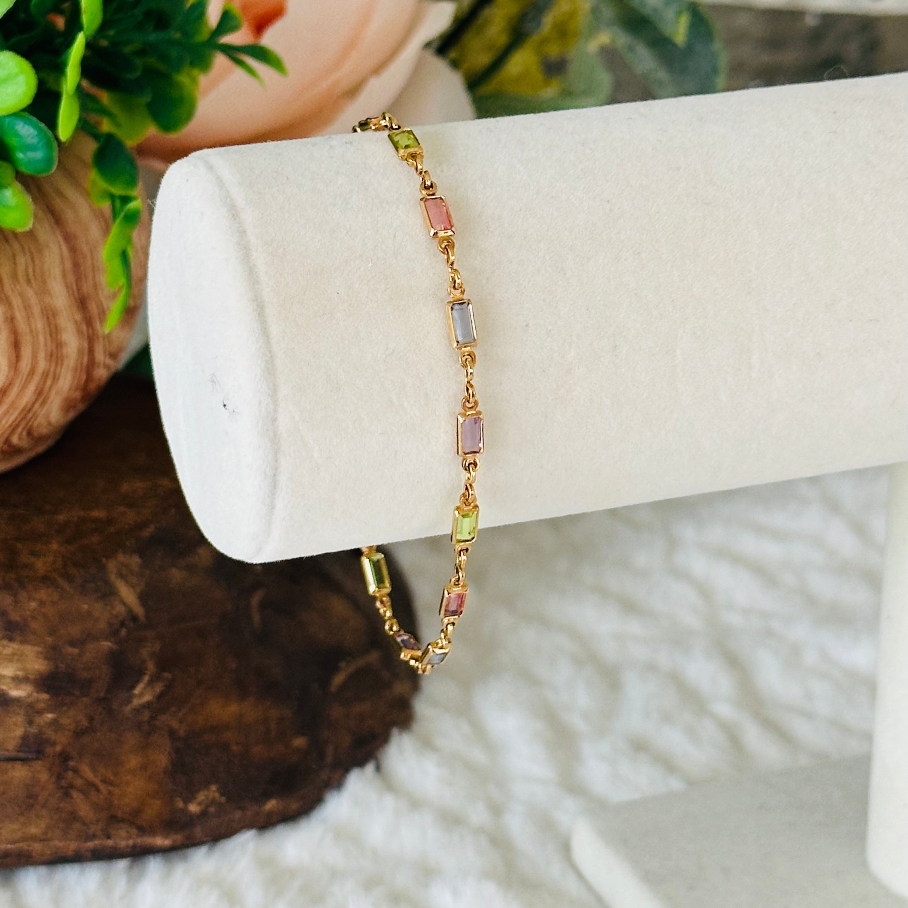 Pulseira Isabella com Pedras Multicoloridas
