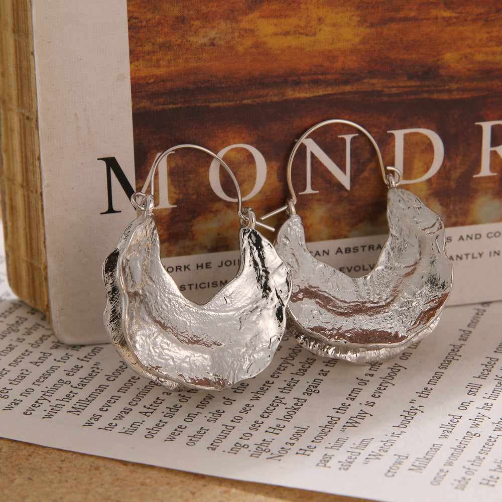 Brincos vintage em prata e ouro