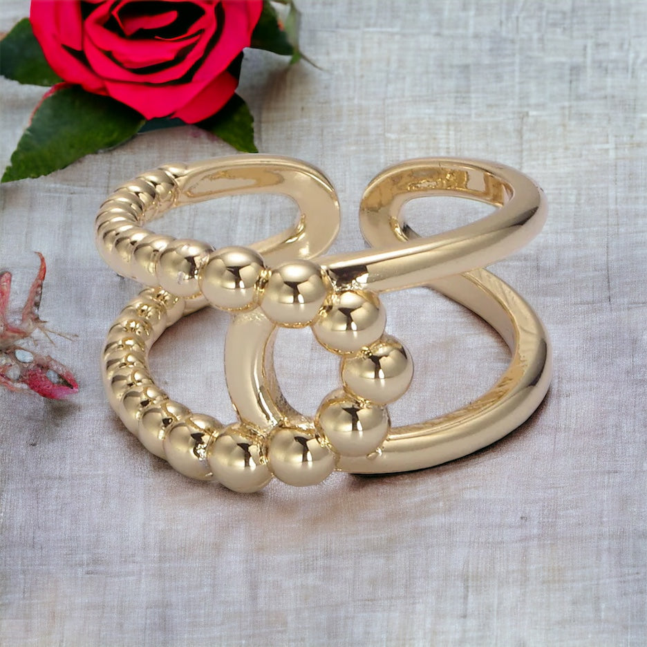 Anel Vittoria Duplo Torcido — Ouro ou Prata