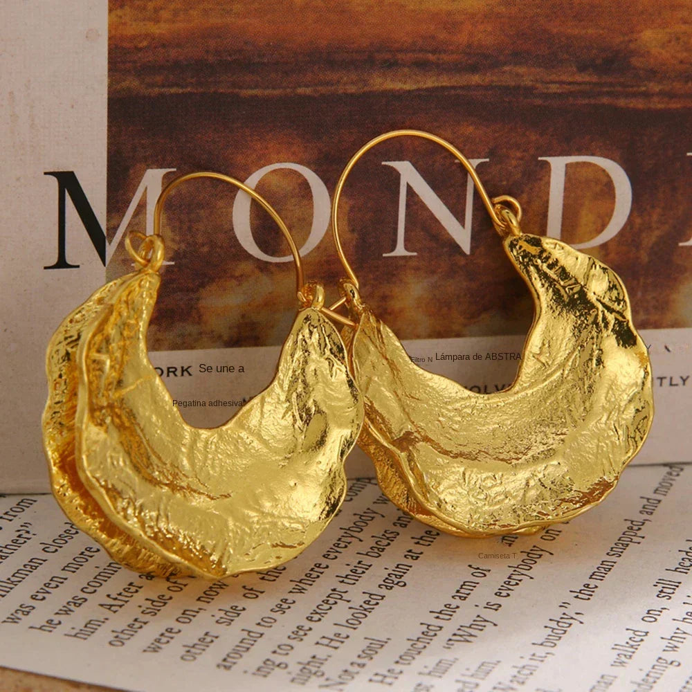 Brincos vintage em prata e ouro