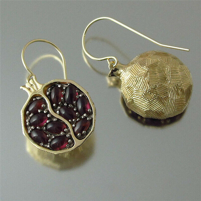 Brincos Granada Boho em Ouro