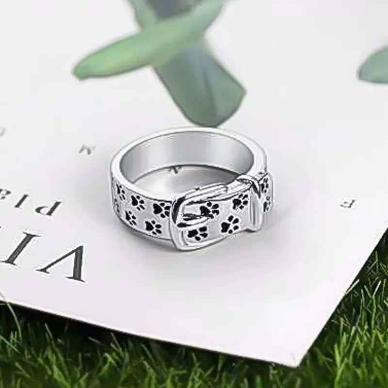 Anel Colar Bonito e Elegante Inspirado em Cães