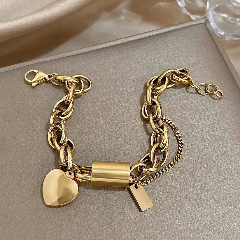 Pulseira Grossa em Ouro
