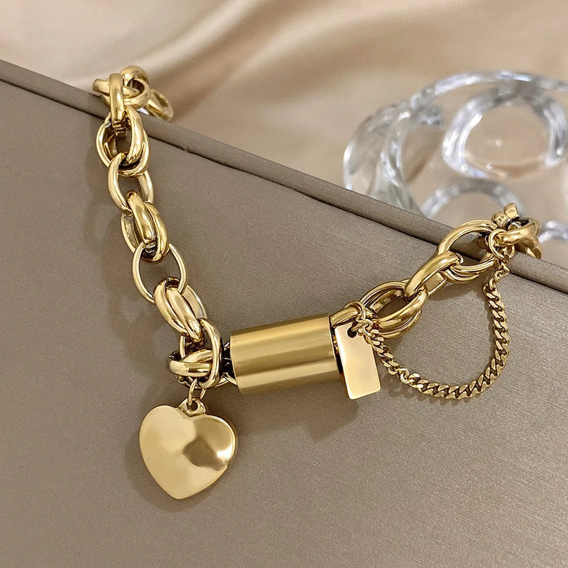 Pulseira Grossa em Ouro