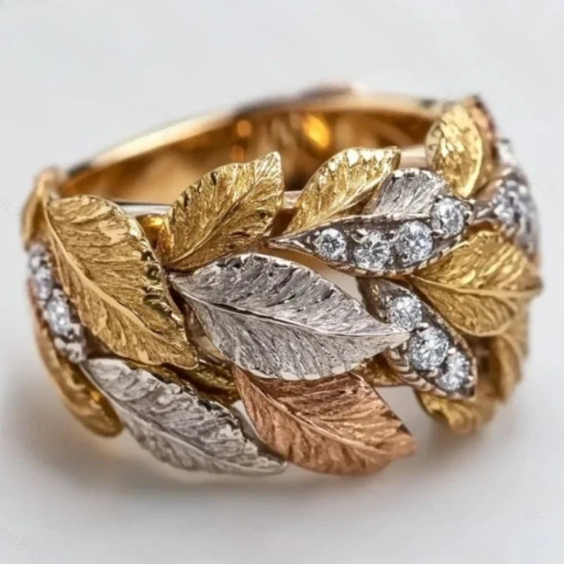 Anel Outono de Ouro, Prata e Cobre