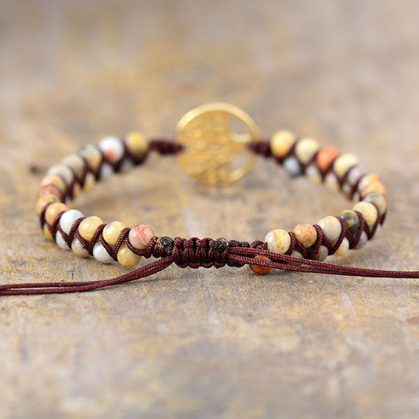 Pulseira de jaspe Árvore da Vida