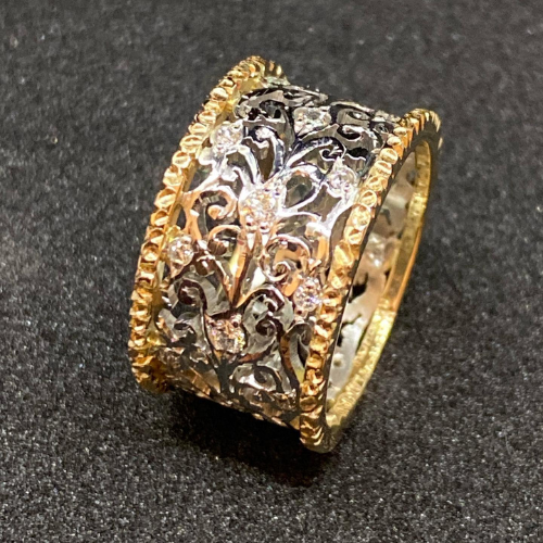 Anel Vintage com Zircônia Ivy