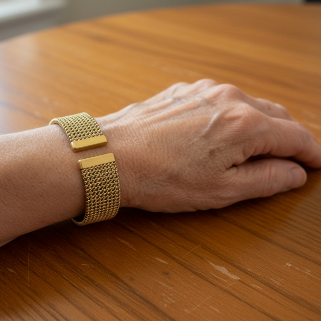 Pulseira clássica em Malha Trançada