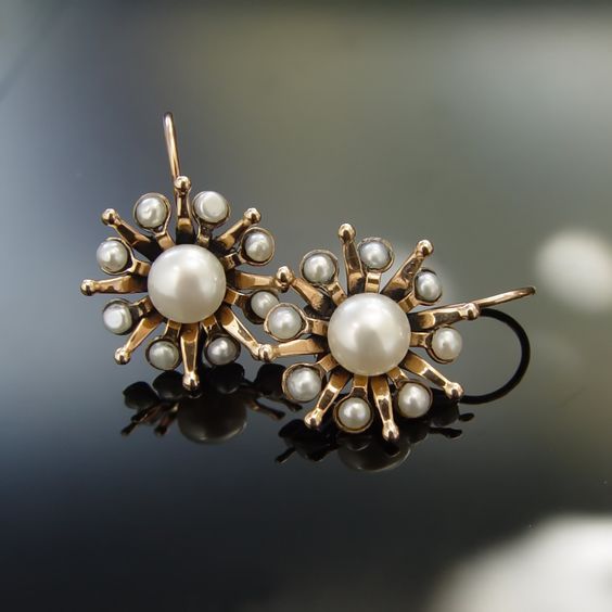 Brincos Vintage Starlight Pearl
