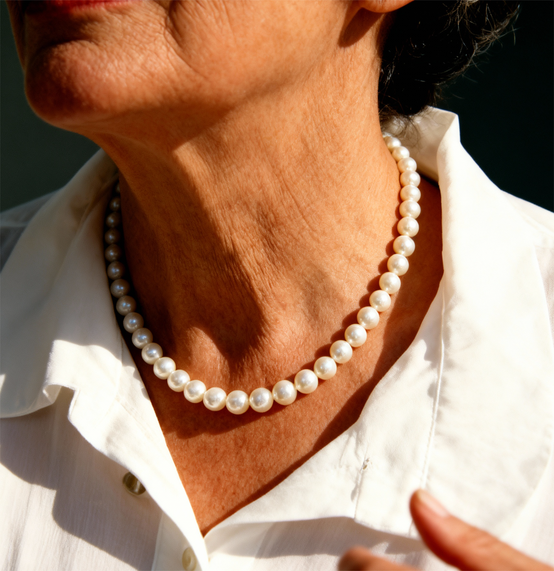Colar Vintage de Pérolas Intemporal