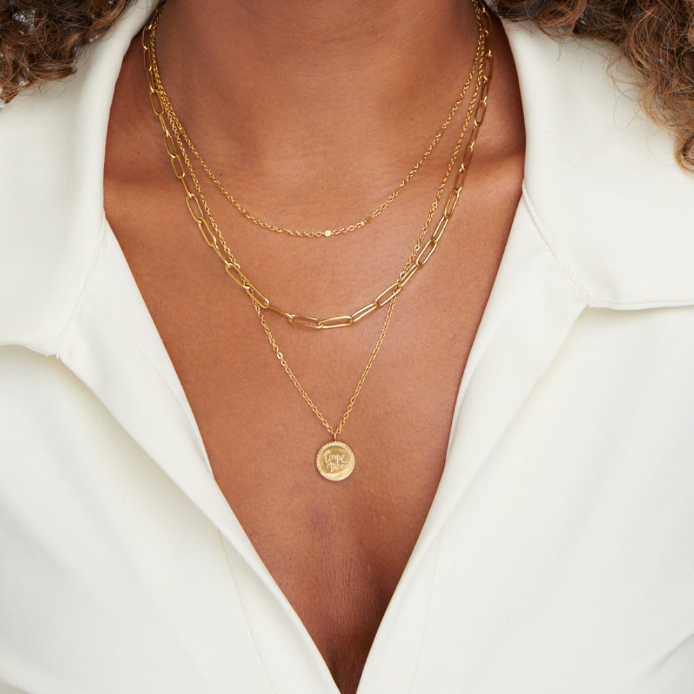 Colar de Camadas com Moedas Janie
