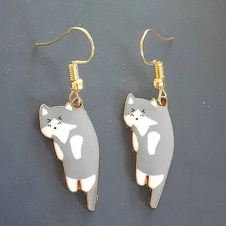 Brincos Pendentes de Gatos