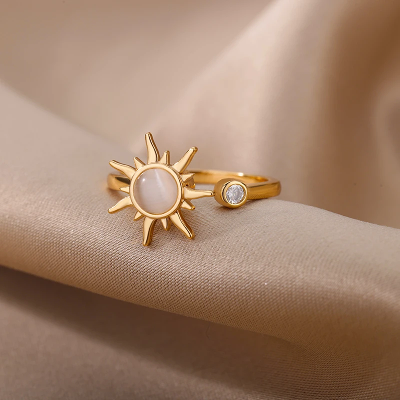 Anel Soleil em Ouro