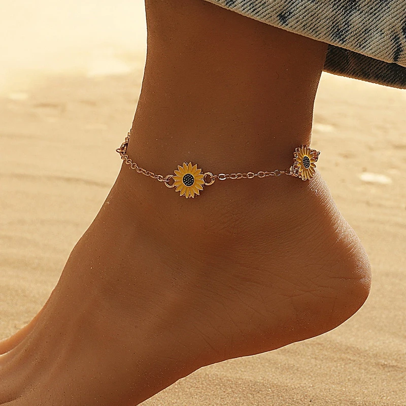Pulseira de Tornozelo Tournesol