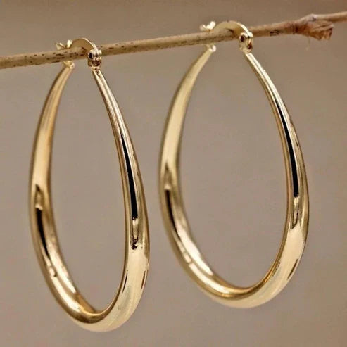 Brincos de Argola Vintage em Ouro