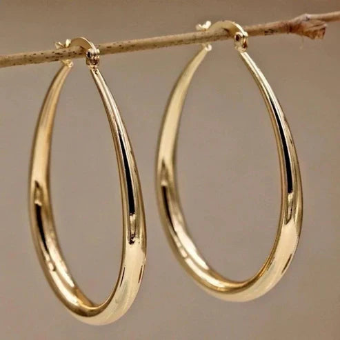 Brincos de Argola Vintage em Ouro