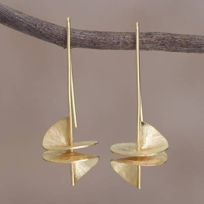 Brincos vintage Elegantes em Dourado
