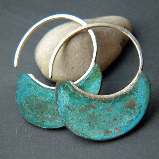 Brincos Vintage de Turquesa