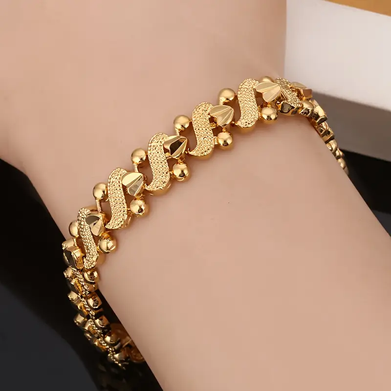 Pulseira em ouro brilhante