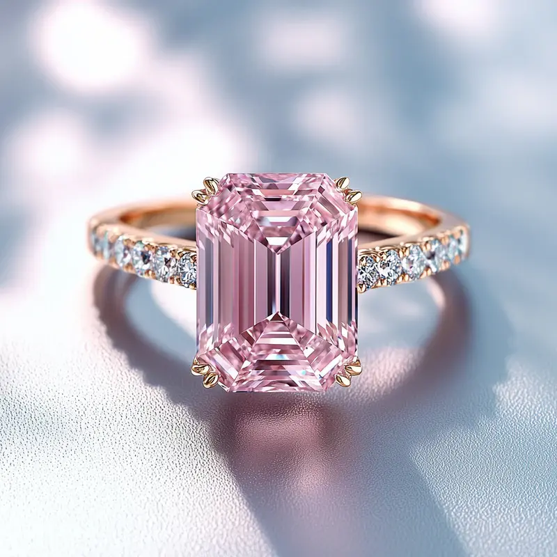 Anel com Cristal Rosa Sonhador
