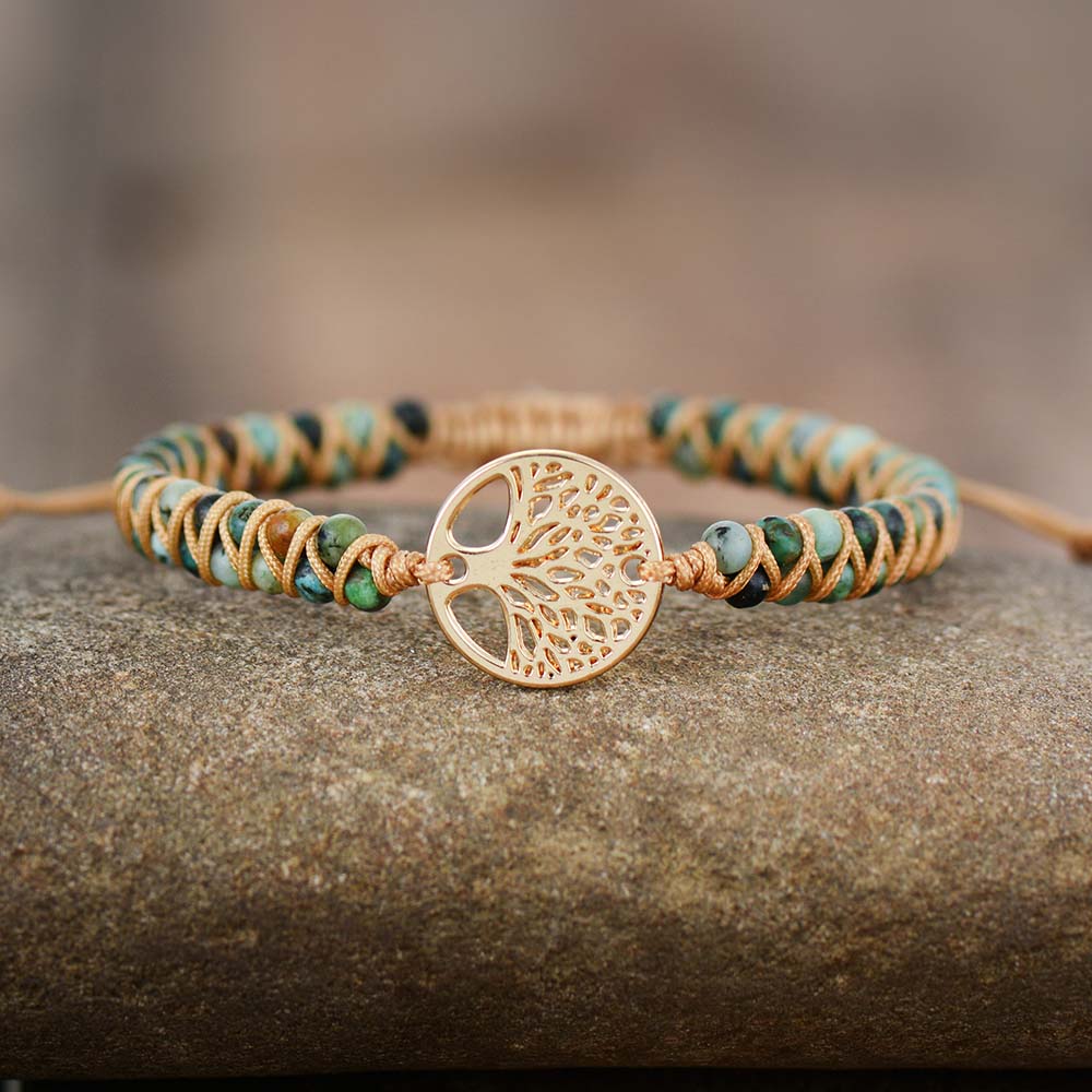 Pulseira de jaspe Árvore da Vida