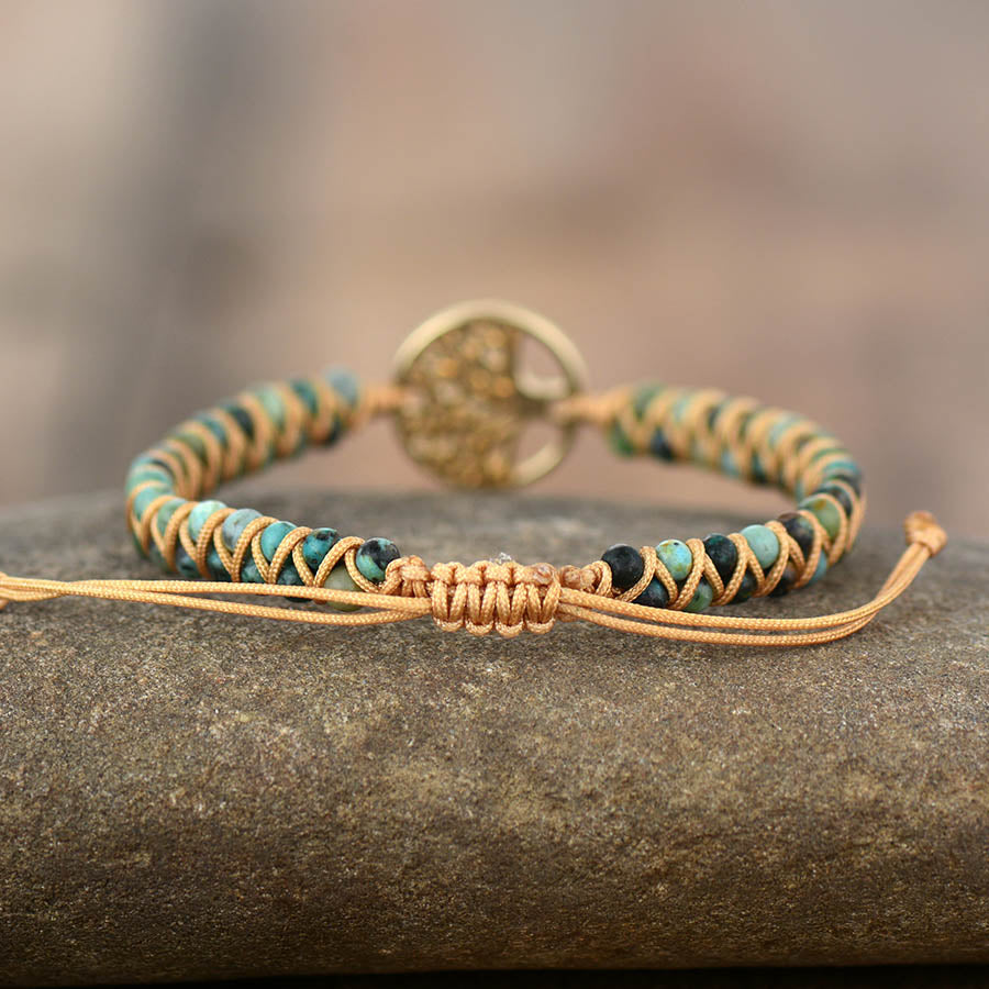 Pulseira de jaspe Árvore da Vida