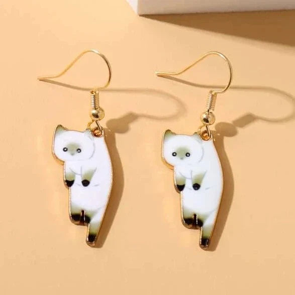 Brincos Pendentes de Gatos