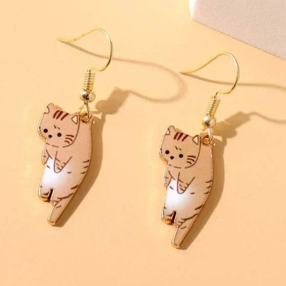 Brincos Pendentes de Gatos