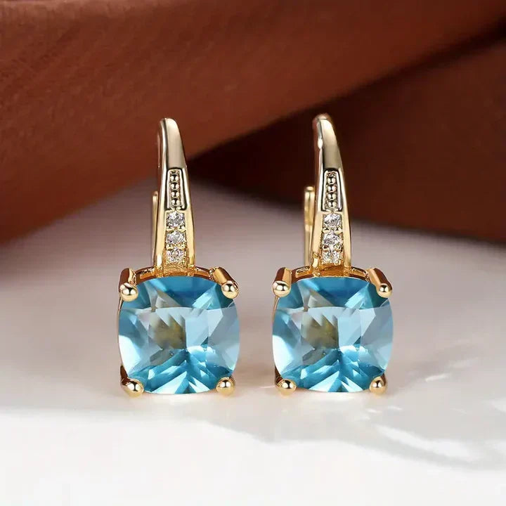 Brincos de Argola em Ouro com Pedras Misteriosas