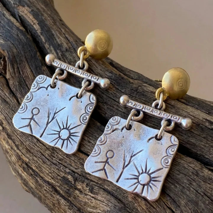 Brincos tribais boémios vintage