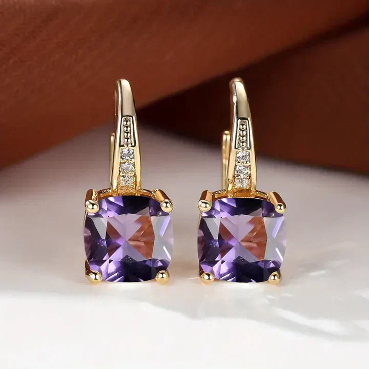 Brincos de Argola em Ouro com Pedras Misteriosas