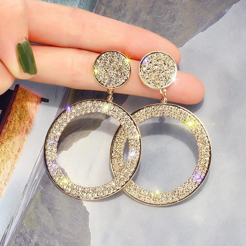 Brincos de Zircónia em Dourado e Prateado