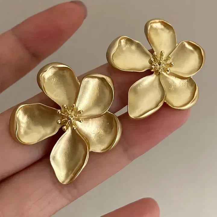 Brincos de Flor Dourada
