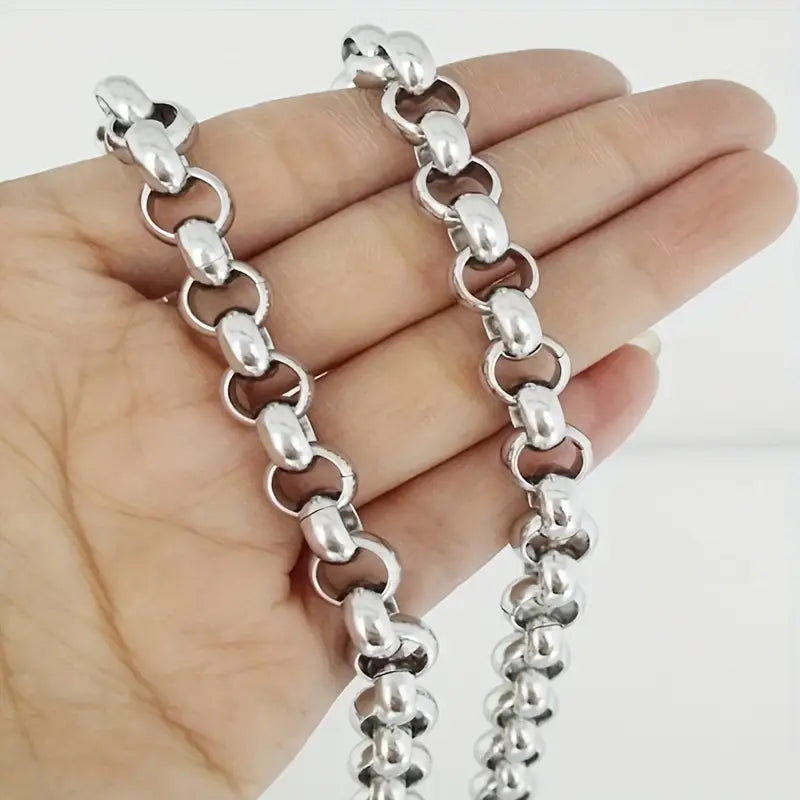 Elegante Colar Artesanal em Aço Inoxidável