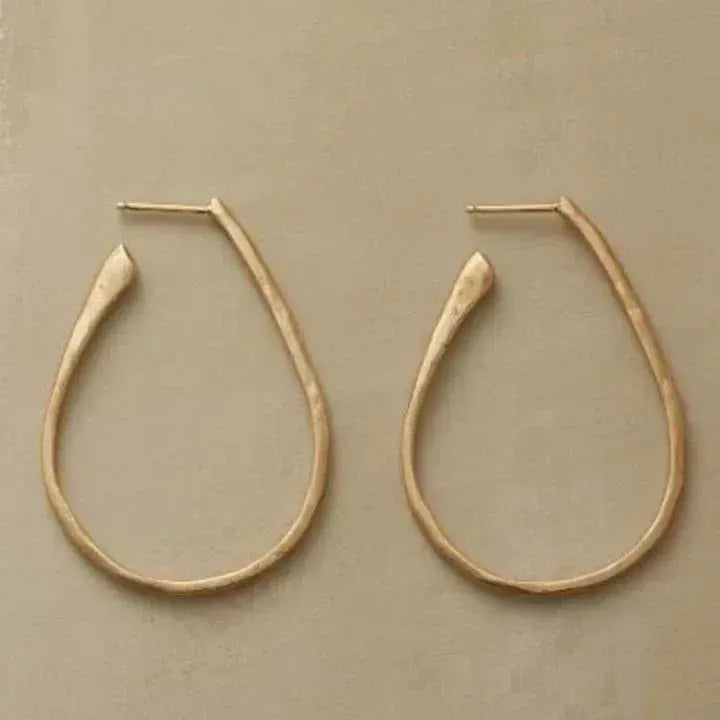 Brincos Argola Vintage de Ouro