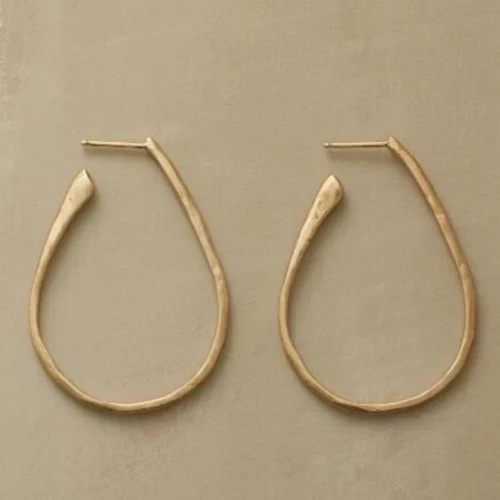 Argolas Vintage Douradas Chic