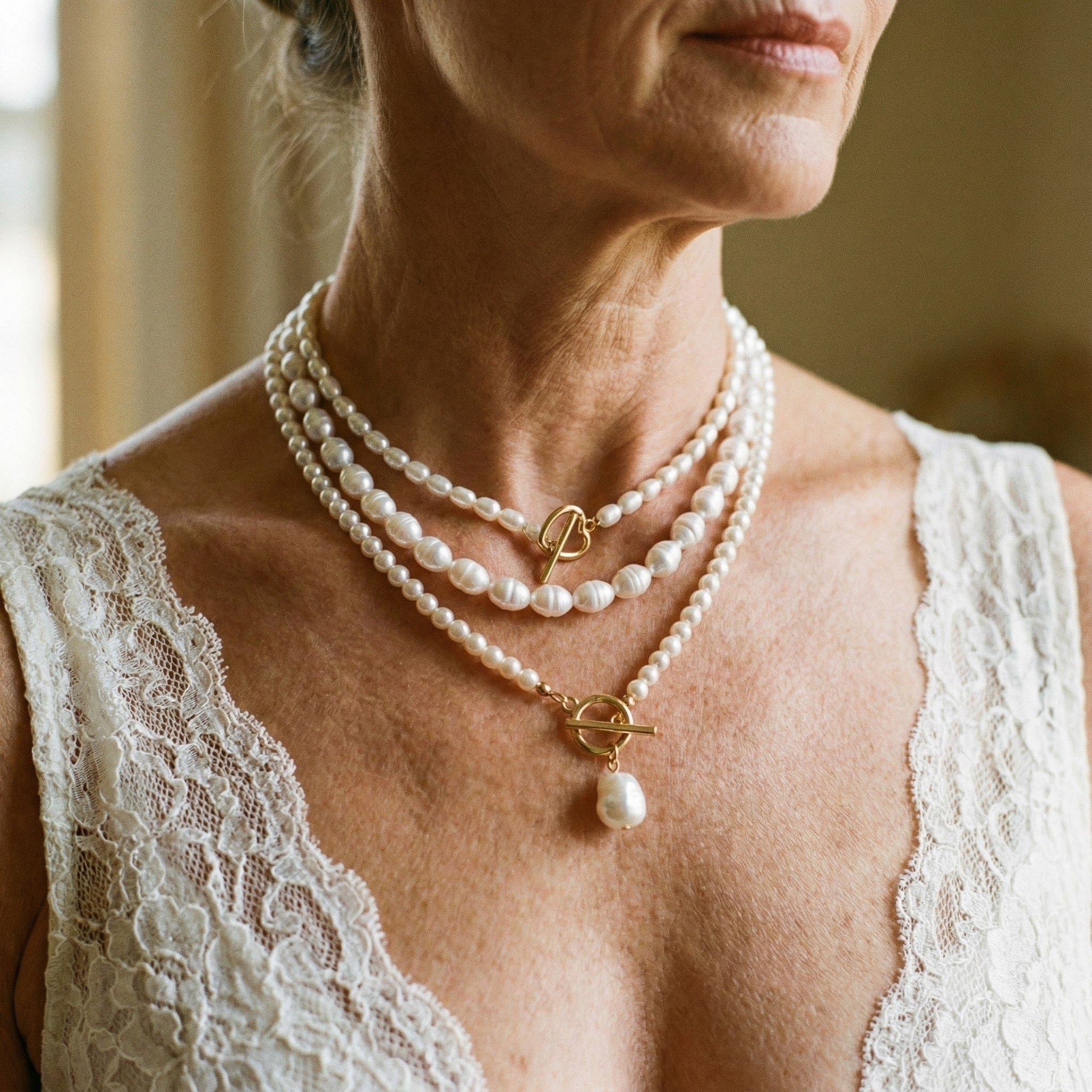Colar Elegante de Pérolas