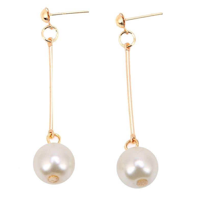 Brincos Pendentes Luxuosos com pérolas especiais colocadas à mão